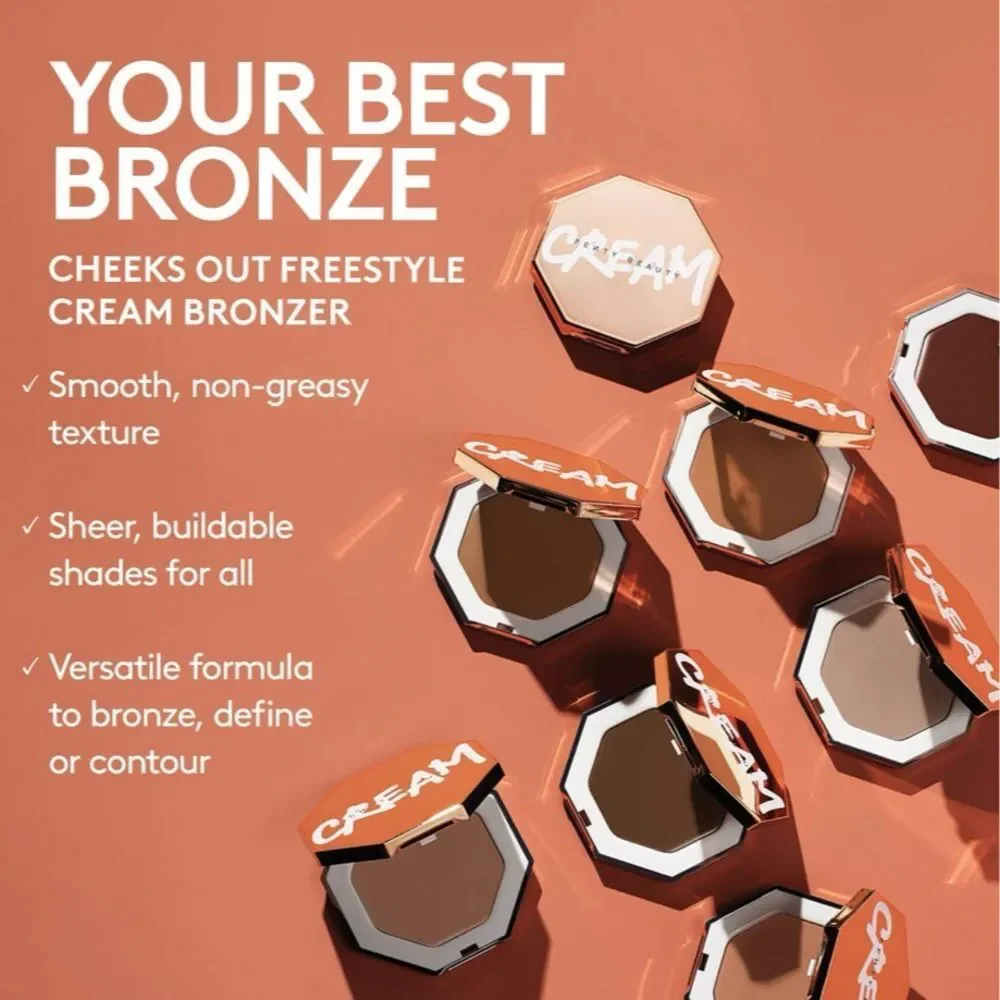FENTY BEAUTY BY RIHANNA Cheeks Out Freestyle Cream Bronzer Color: Ash Brown